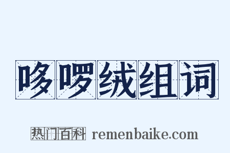 哆啰绒组词是什么意思的图片